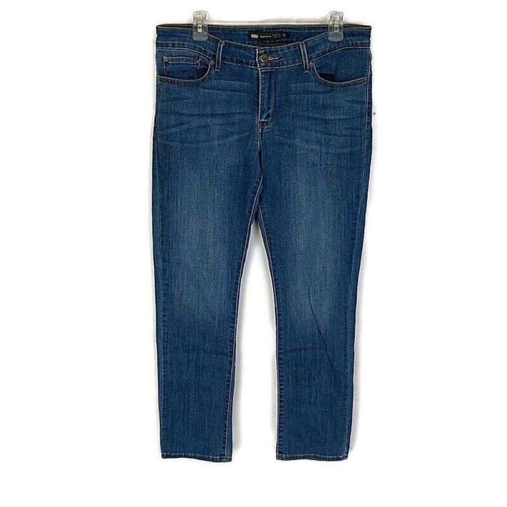 Levis Womens sz 31 Jeans Blue Denim Med Wash Slight Curve Slim Leg Classic Rise